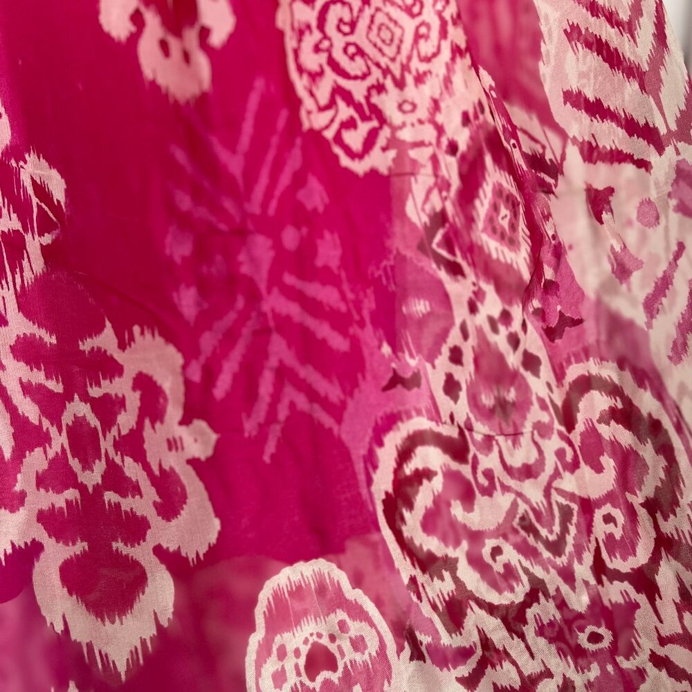 Rosemarine Italy long dress. size XL  COLOR Pink.-Ivory - Picture 7 of 9